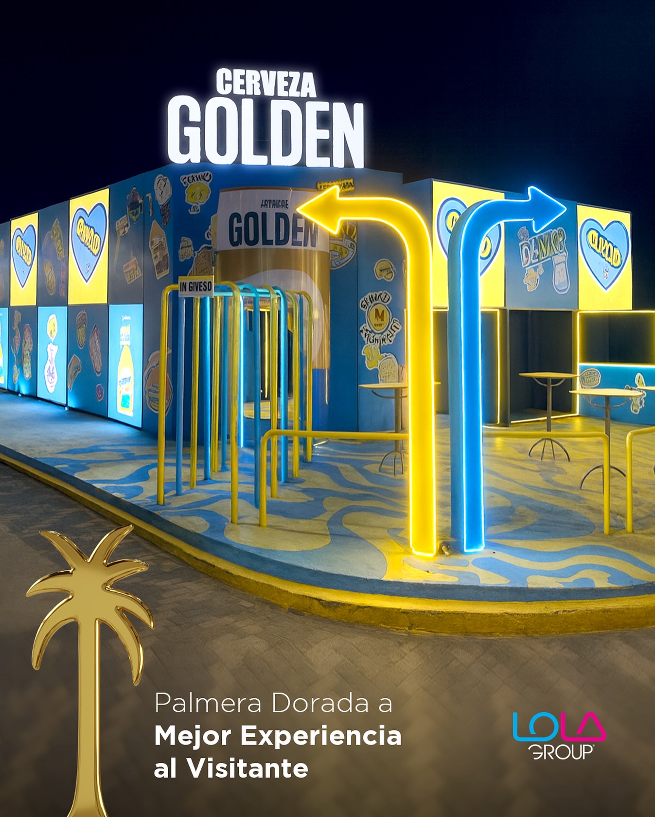Junto a Golden creamos, producimos y construimos el stand más divertido de la feria. El resultado: Palmera Dorada a Mejor Experiencia al Visitante 🌴🏆
¡Gracias por confiar en nuestro team para poder hacer realidad este logro!